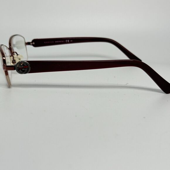 Gucci GG2906 I8A Unisex Burgundy Metal Eyeglasses Frames 51 [] 17 -135 H13865 - Picture 2 of 9